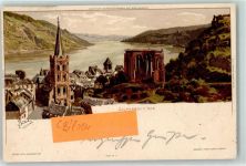 W6533 Bacharach Blatt Nr 11 Bahnpost Mainz Zug 80 Biese, K. 1898