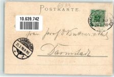 W6533 Bacharach Blatt Nr 11 Bahnpost Mainz Zug 80 Biese, K. 1898