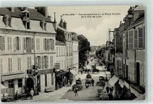 89200 Avallon - Blick zum Platz Veuban u. Lyon Straße