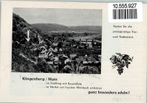 63911 W8763 Klingenberg a. Main 1940-50 KEINE AK Werbung - Pension Zöller
