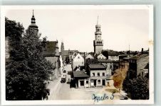 Oppeln Opole Gebrauchsspuren Rathaus Omnibus Privatfoto k AK