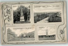 25551 W2214 Lockstedt , Holst 1908 - Lockstedter Lager Baracken Übungsplatz Denkmal 1870/71 Kommandatur-Kantine Baracke 47 Wasserturm