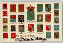 Wappen der Niederlande Motiv Niederlande Lithographie
