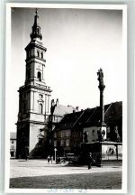 Neustadt O.S. Prudnik FOTO KEINE AK Rathaus mit Mariensäule