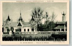 75000 Paris - Exposition Coloniale Internationale Pavillon du Cambodge
