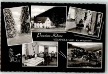 57334 W5928 Volkholz KEINE AK Pension Klose Informationskarte