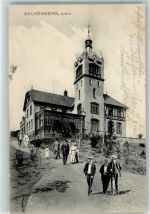 02739 O8712 Eibau 1910 Foto AK Berggasthaus Beckenbergbaude