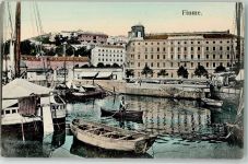 Rijeka Fiume - Hafen Ruderboot