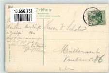 79400 W7842 Kandern 1906 - Marktplatz mit Ev. Kirche Apotheke und Waisenhaus-Stift