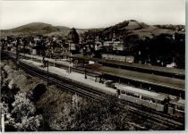 64625 W6140 Bensheim Foto AK Bahnhof Eisenbahn