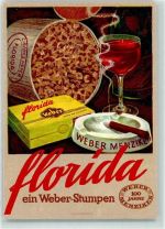 Werbung Florida Weber-Stumpen Zigarre