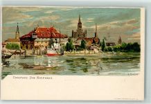 W7750 Konstanz Das Kaufhaus Biese, K. Lithographie