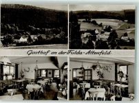 36129 W6412 Altenfeld , Rhön Foto AK Gasthaus an der Fulda