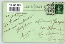 37000 Tours 1912 - la Place du Palais de Justice Straßenbahn Litfaßsäule