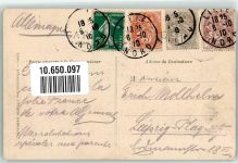 59000 Lille 1910 - la Rue Faidherbe Straßenbahn