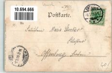 79346 W7833 Endingen am Kaiserstuhl 1899 Gebrauchsspuren Lithographie sign. Biese,C.
