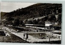 75323 W7547 Calmbach Foto AK Schwimmbad
