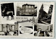 57319 W5920 Wingeshausen Foto AK Gasthaus Pension Lindenhof Winter