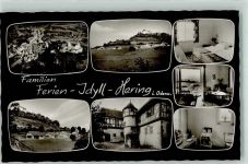 64395 W6101 Hering , Odenw Foto AK Pension Ferienidyll Burg