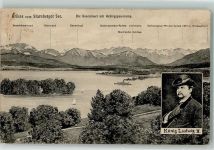 Roseninsel Dampfer Starnberger See Verlag Lorenz Fränzl No. 5392 Adel Ludwig II 1911