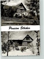 57319 W5920 Wingeshausen Foto AK Pension Stöcker Winter