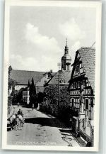 77746 W7601 Schutterwald Foto AK Kirchgasse