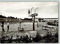 55232 W6508 Alzey Foto AK Schwimmbad