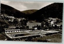 75323 W7547 Calmbach Foto AK Schwimmbad
