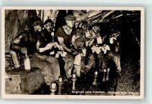 Bergleute beim Frühstück Kumpels beim Buttern Bergbau 1937 Foto AK