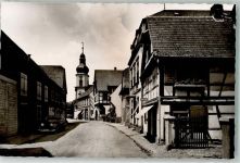 77731 W7608 Willstätt Foto AK Auto Kirche Hauptstrasse