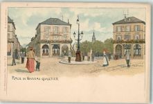 67350 Mulhausen Mühlhausen Künstlerkarte sign. Harmann , B. Cafe Holl