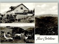 65391 W6223 Espenschied Foto AK Pension Haus Christiane