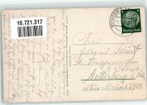 18347 O2598 Ostseebad Wustrow 1938 - Wanderkarte Darß Ort lt. Stempel