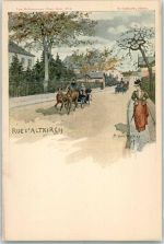68130 Altkirch Künstlerkarte sign. Hartmann, B. Rue d´Altkirch