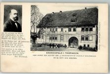 O5305 Kranichfeld Geburtshaus von Rudi Baumbach Schriftsteller