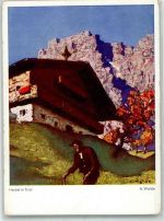 Herbst in Tirol sign. Walde A. Nr. 18 Künstler