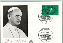 Paulus VI - Sonderstempel , Essen Katholikentag 1968 - Ganzsache Papst
