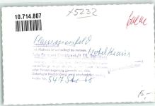 57632 W5232 Flammersfeld FOTO KEINE AK Hotel Kraus