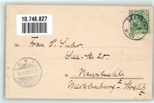 Gurjewsk Neuhausen 1903 Foto AK Seepoten Waldburg Schloss