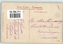 Hobart 1923 Foto AK Gouvernment House Briefmarke Bildseite Australien