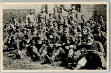 WK II Feldgeschirr Gruppenfoto Militär Tschechien 1936