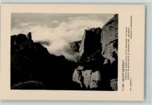 Montserrat - Nebelschwaden am Berg Mitgidia Efecto de niebla baja en el barranco Mitgidia