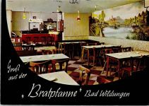 W3590 Bad Wildungen Gaststätte Zur Bratpfanne Innenaufnahme Gastraum Gastronomie