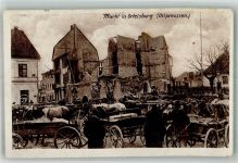 Ortelsburg Szczytno Gebrauchsspuren Wohlfahrtspostkarte Marktszene
