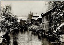 W7300 Esslingen am Neckar Teilansicht Winteraufnahme Städteglückwunsch