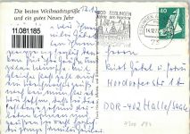 W7300 Esslingen am Neckar Teilansicht Winteraufnahme Städteglückwunsch