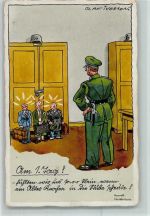 WK II Serie II Nr. 33 Soldaten Humor - Zeichnung von Iversen AK Militär Karikatur Künstlerkarte