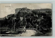 91344 W8551 Streitberg , Oberfr 1913 - Flußbrücke und Ortsansicht AK