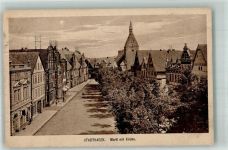 31655 W3060 Stadthagen Foto AK Kirche Marktplatz