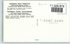 Eschbach Meat Products- Metzgerei, Tresen, Laden - USA Gardena Calif. Kaufhaus